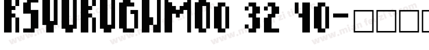 KSVUKUGWMO0 32 40字体转换